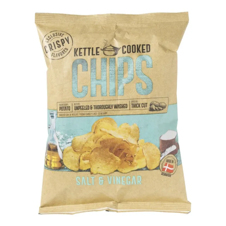 Kettle Cooked Chips - Salt & Vinegar - 150 gram