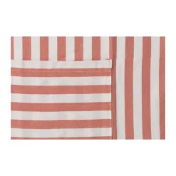 Keukenschort gestreept - oranje/wit - 65x85 cm