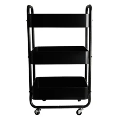 Keukentrolley - zwart - 44x30x78.6 cm