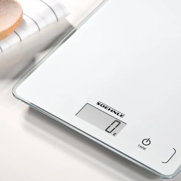 Keukenweegschaal Soehnle - wit - 23.4x19.2x2.5 cm
