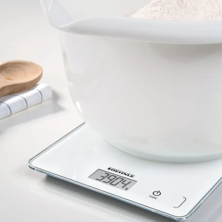 Keukenweegschaal Soehnle - wit - 23.4x19.2x2.5 cm