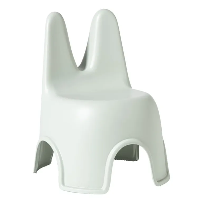 Kinderstoel Babs met konijnenoortjes - groen - 46x40x34 cm