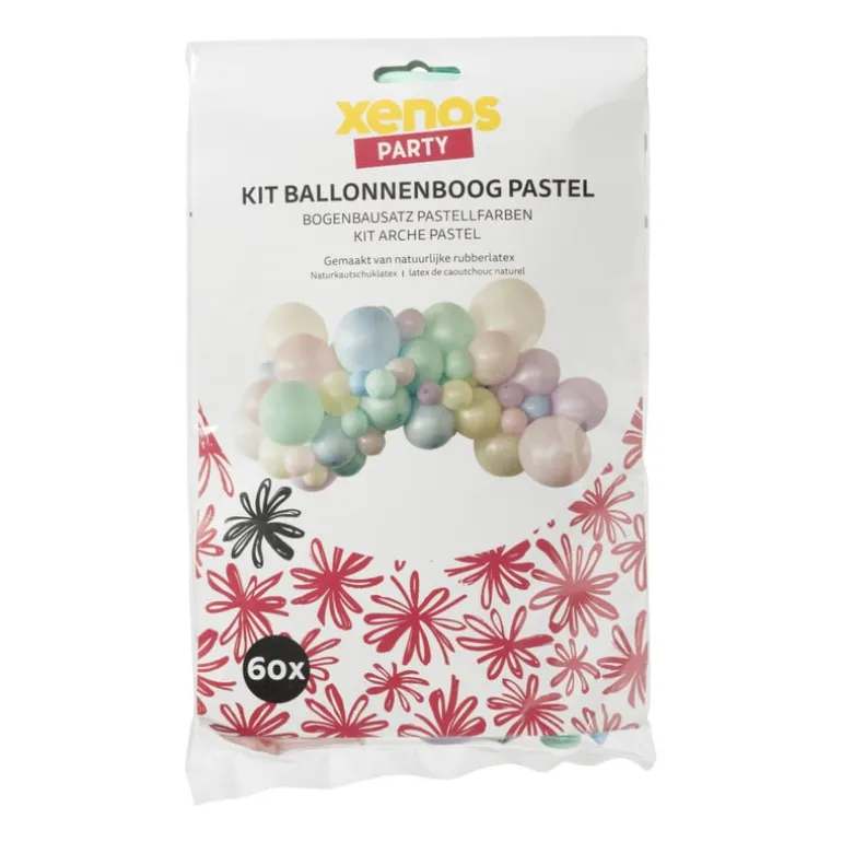 Kit ballonnenboog - pastel - 60 stuks
