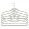 Kledinghanger vilt - grijs - set van 5