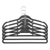 Kledinghanger vilt - zwart - set van 5