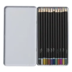 Kleurpotloden in blik - set van 12