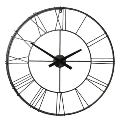 Klok Boston - zwart metaal - ø70 cm