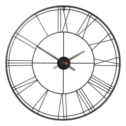Klok Boston - zwart metaal - ø70 cm