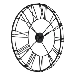 Klok Boston zwart - ø57 cm