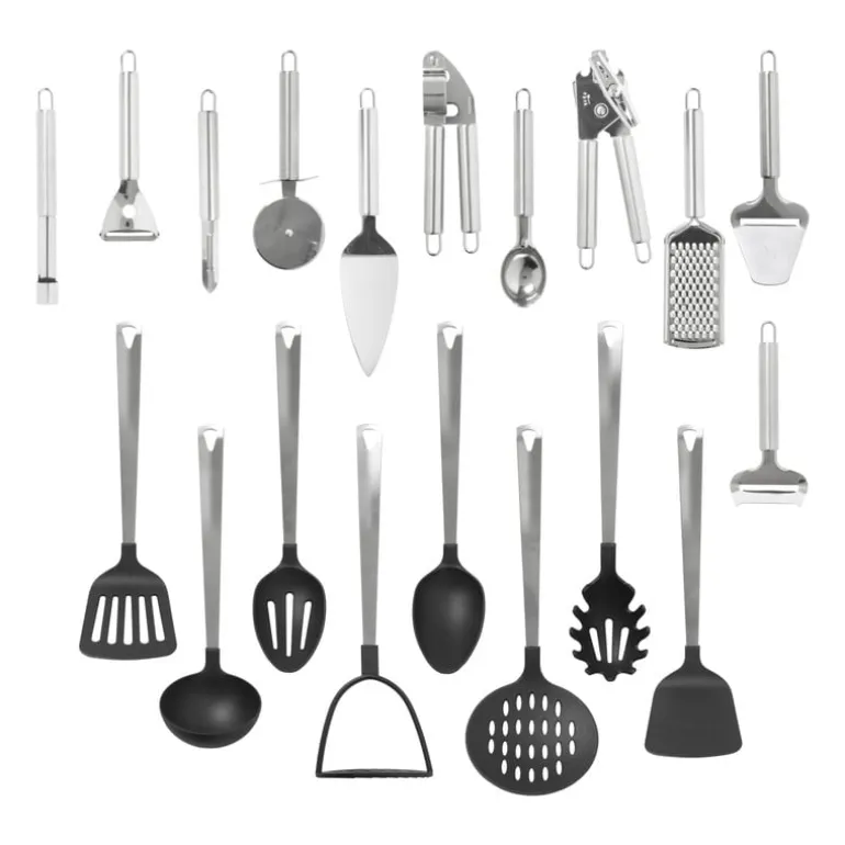 Knoflookpers London - zilverkleurig - 19 cm