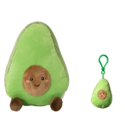 Knuffel avocado - groen - 22x17 cm