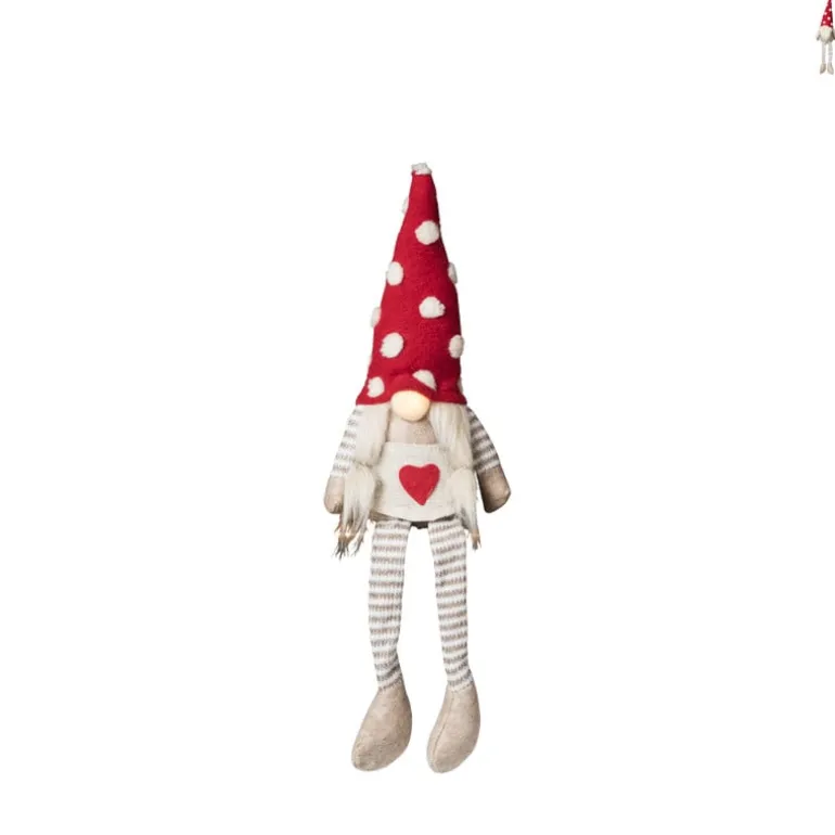 Knuffel Gnome met led - diverse varianten - 43x12x10 cm