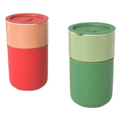 Koffiebeker to go - oranje - 360 ml