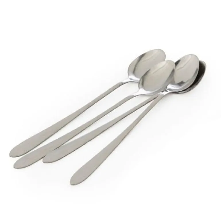 Koffielepels - lang - set van 4