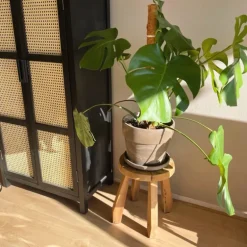 Krukje Munduk recycled hout - bruin - ø32x39 cm