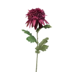 Kunstbloem chrysant groot - paars - 73 cm