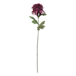 Kunstbloem chrysant groot - paars - 73 cm