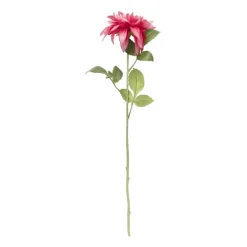 Kunstbloem dahlia - fuchsia - 75 cm