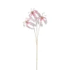 Kunstbloem gloriosa - goudkleurig/roze - 60 cm