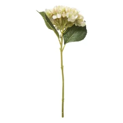 Kunstbloem hortensia - geel - 46 cm