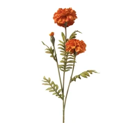 Kunstbloem hortensia - oranje - 62 cm