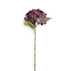 Kunstbloem hortensia - paars - 63 cm