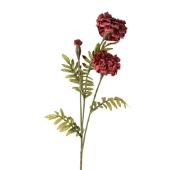 Kunstbloem hortensia - rood - 62 cm