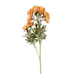 Kunstbloem madelief - oranje - 66 cm