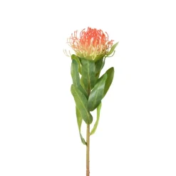 Kunstbloem speldenkussen - oranje - 48 cm