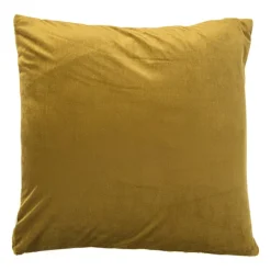 Kussen jacquard driehoek - geel - 45x45 cm