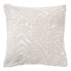 Kussen jacquard zigzag - beige - 45x45 cm