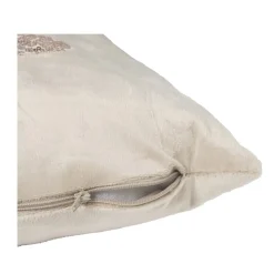 Kussen kertsboom pailet - taupe - 45x45 cm