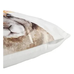 Kussen konijn - polyester - 45x45 cm