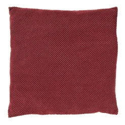Kussen met blokjes - bordeauxrood - 60x60 cm