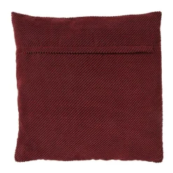 Kussen met blokjes - bordeauxrood - 60x60 cm