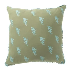 Kussen met print - groen - 45x45 cm