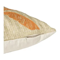 Kussen palmboom - beige/oranje - 43x43 cm