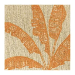 Kussen palmboom - beige/oranje - 43x43 cm