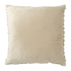 Kussen rib - beige - 45x45 cm
