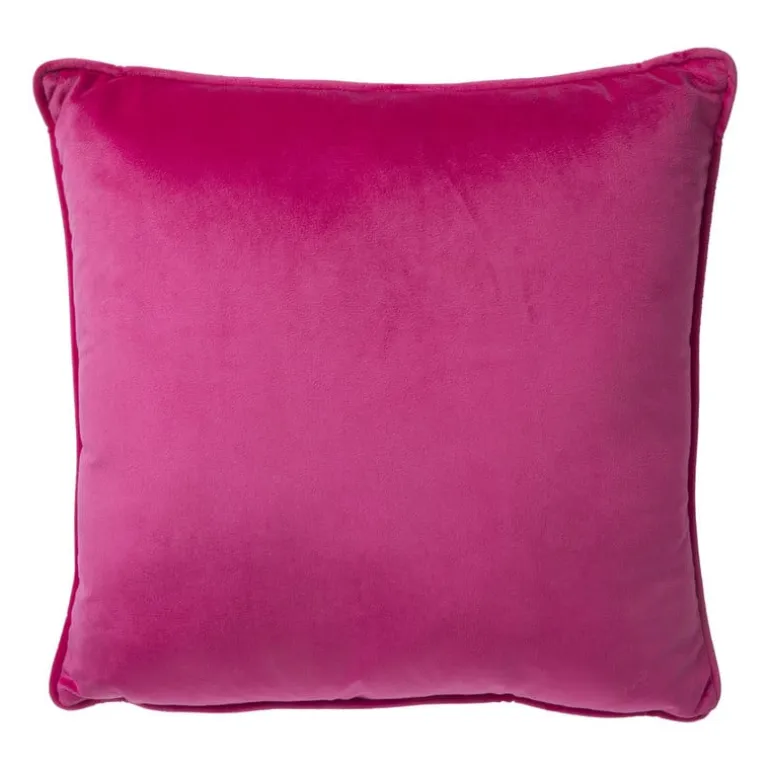 Kussen velvet - fuchsia - 45x45 cm