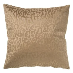 Kussen velvet animal - bruin - 45x45 cm