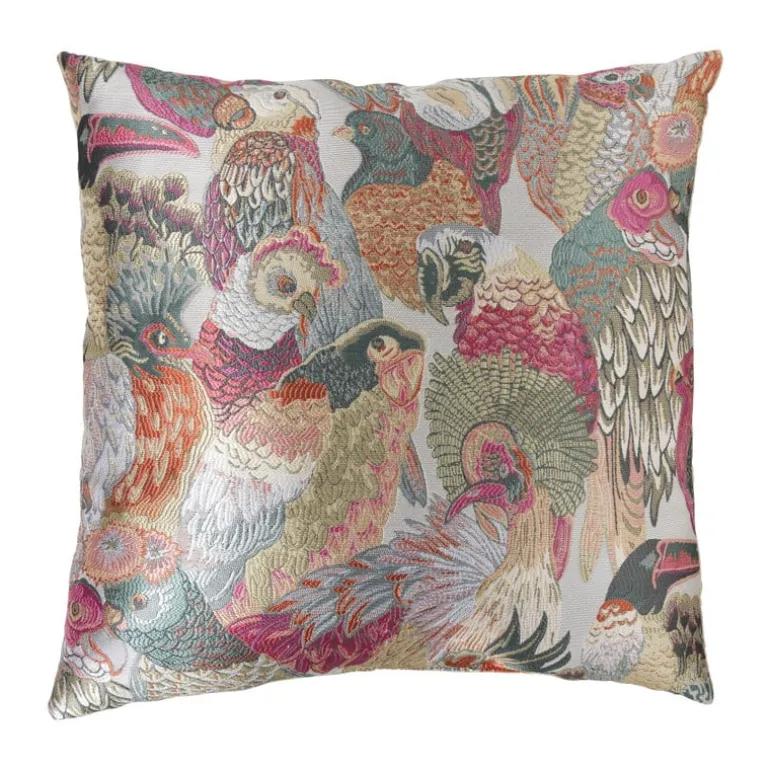 Kussen vogels - multikleur - 45x45 cm