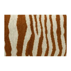 Kussen zebraprint - terra/wit - 30x50 cm