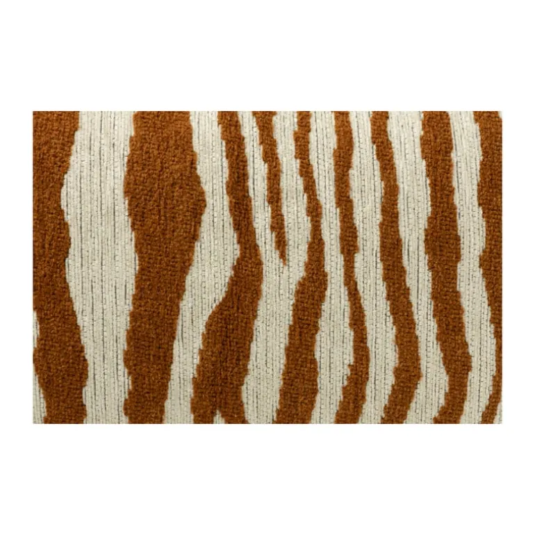 Kussen zebraprint - terra/wit - 30x50 cm