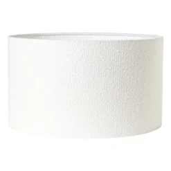 Lampenkap bouclé - wit - ø45x26 cm