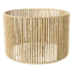Lampenkap gevlochten - papier/staal - ø28x18 cm