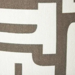 Lampenkap japandi groot - bruin/wit - ø24.5x17.5 cm