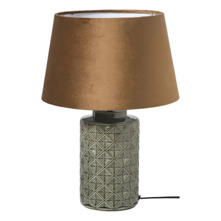 Lampenkap taps klein - bruin - ø23x14 cm