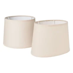 Lampenkap zand ovaal - 14x20x12.5 cm