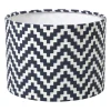 Lampenkap zigzag klein - zwart/wit - ø21x15.5 cm